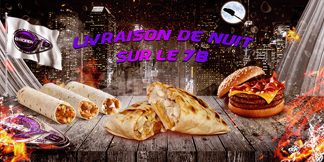 livraison sandwich nuit 78